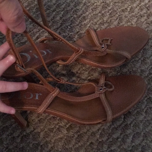 Christian Dior CD logo strapped pinup sandals 36 - Picture 6 of 7